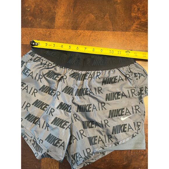 Nike Air All-Over Print Grey Running Shorts Small Dri-FIT Mesh Lined NikeAIR - Picture 5 of 7
